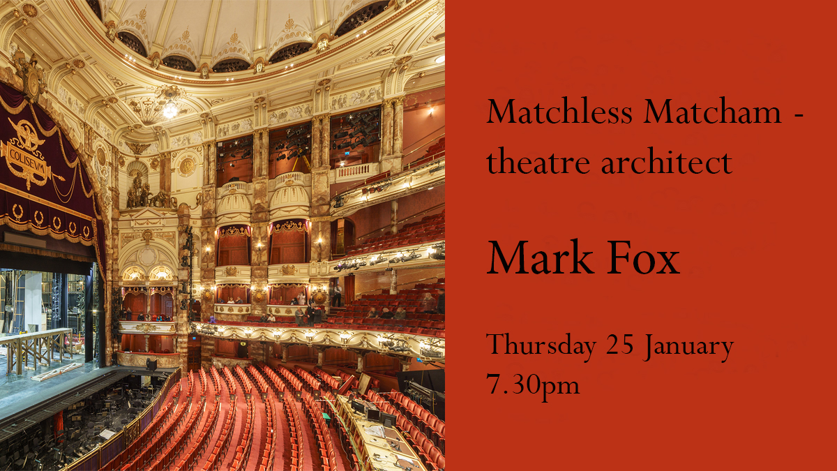 TICKET ALERT! 25 January at 7.30pm Talk (live): Frank Matcham was the most prolific theatre architect of the Victorian and Edwardian eras. Mark Fox, chairman of the @frankmatchamsoc, explains why he was so successful. To book: highgatecemetery.org/events
