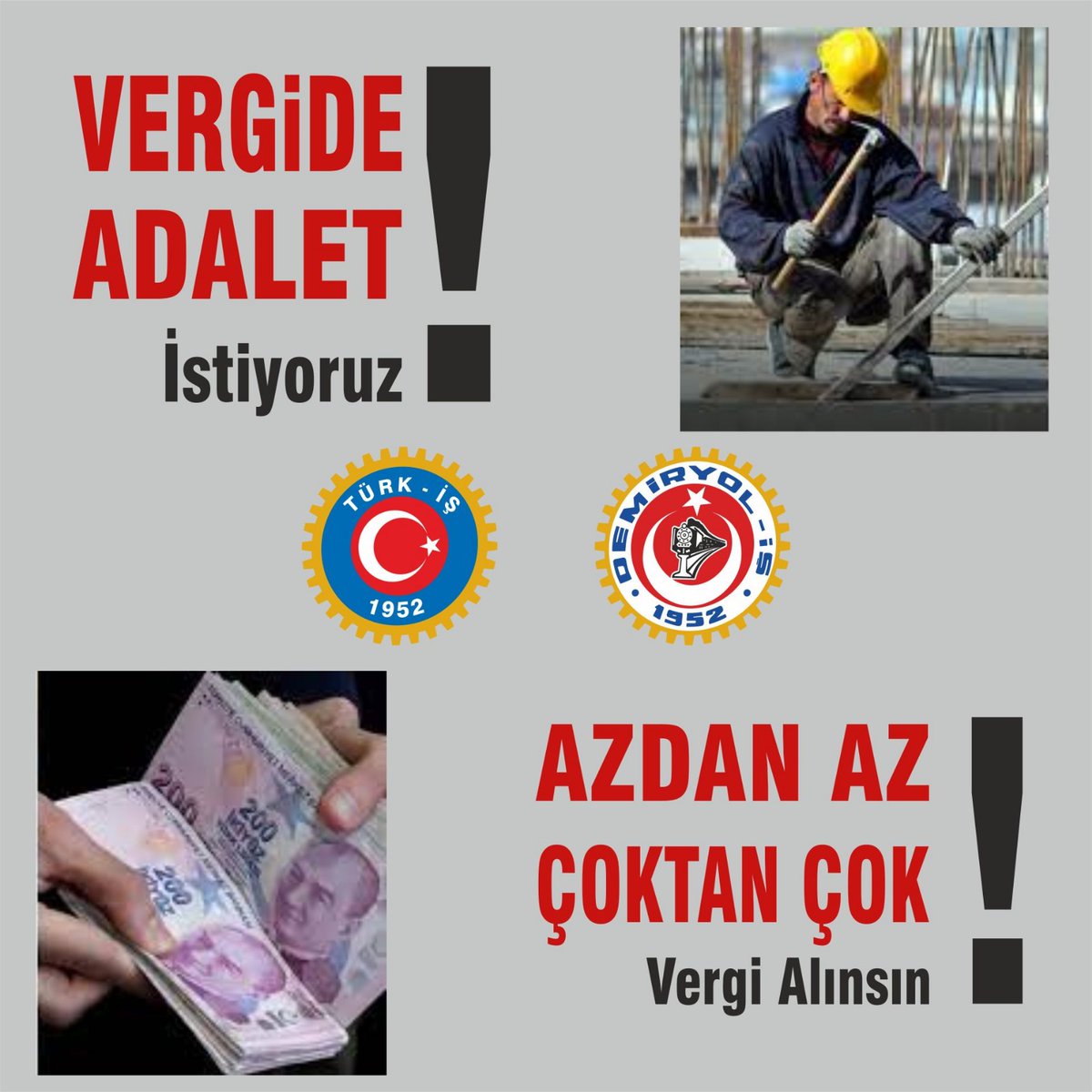 AbdulmecitAkbas's tweet photo. 750 Bin Kamu İşçisi ;
#kamuİşçisi
#SeyyanenZam
#KamuİscileriZamİstiyor
#KamuİşçisiMagdur
#RefahPayı
#VergideAdalet
#kamuiscisizamistiyor
Hakkını istiyor..
@csgbakanligi 
@iletisim 
@turkiskonf 
@iscihaber 
@iscininsesiyim 
@ankara_kusu https://t.co/SoKVpcOyRt