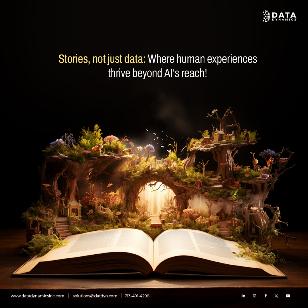 DataDynamicsInc's tweet image. Anand Mahindra's take on #GenAI is a reminder that while AI excels in #dataaggregation, it falls short in capturing the essence of human exp. AI tells stories based on data, but true wisdom & narratives stem from our own unique encounters. What's your take on the relationship?