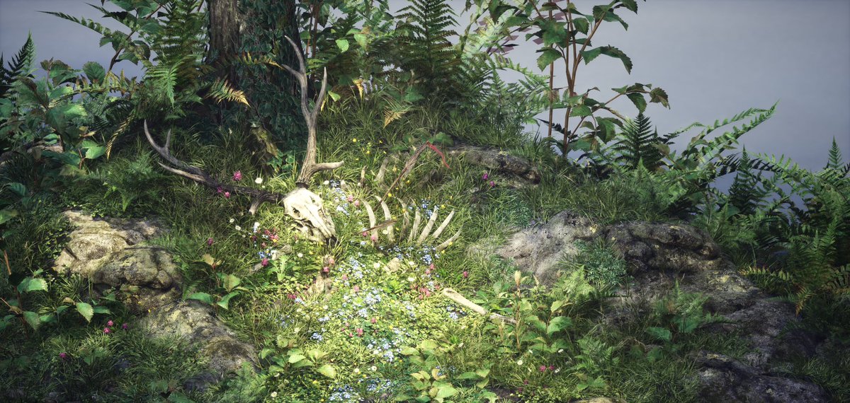 NikkiAzzopardi's tweet photo. Finally wrapping this up! Started the piece as part of the CGMA vegetation course with @JaredSobotta 
#ue5 #gamedev #gameart #3Dartist #zbrush https://t.co/o5FfowzWwG