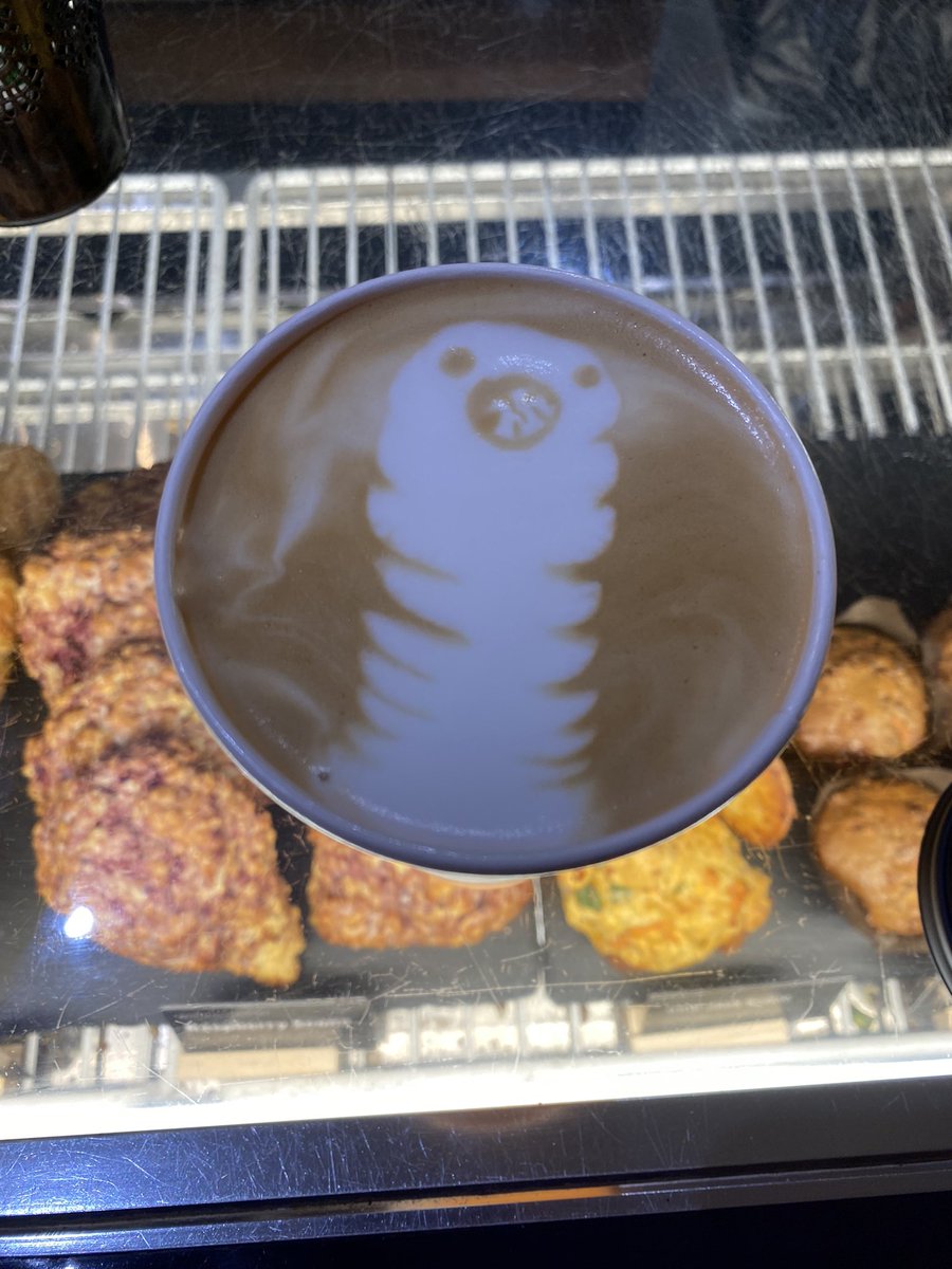 barista asked if i’d watched dune and i said oh yeah and she said she’d messed up making a flower and got shai hulud instead