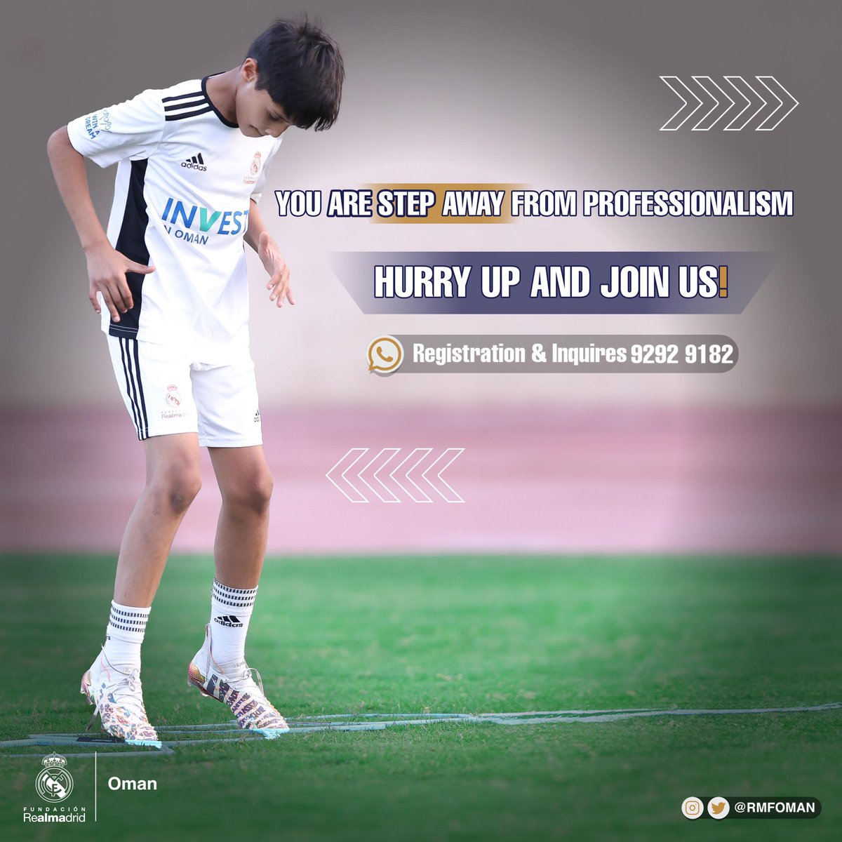 rmfoman's tweet photo. Step by step 👣
From beginner to professional football player ⚽️🏃🏻

📲 | For registration &amp; Inquiries 👇: 
https://t.co/UwR38ABRvc https://t.co/teiVGAUtMK