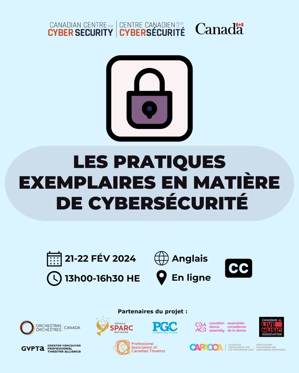 Ne vous faites pas pirater en 2024! 🌐 Rejoignez-nous pour une formation transformatrice sur les meilleures pratiques en matière de cybersécurité. 💻🔒 oc.ca/fr/pratiques-e…