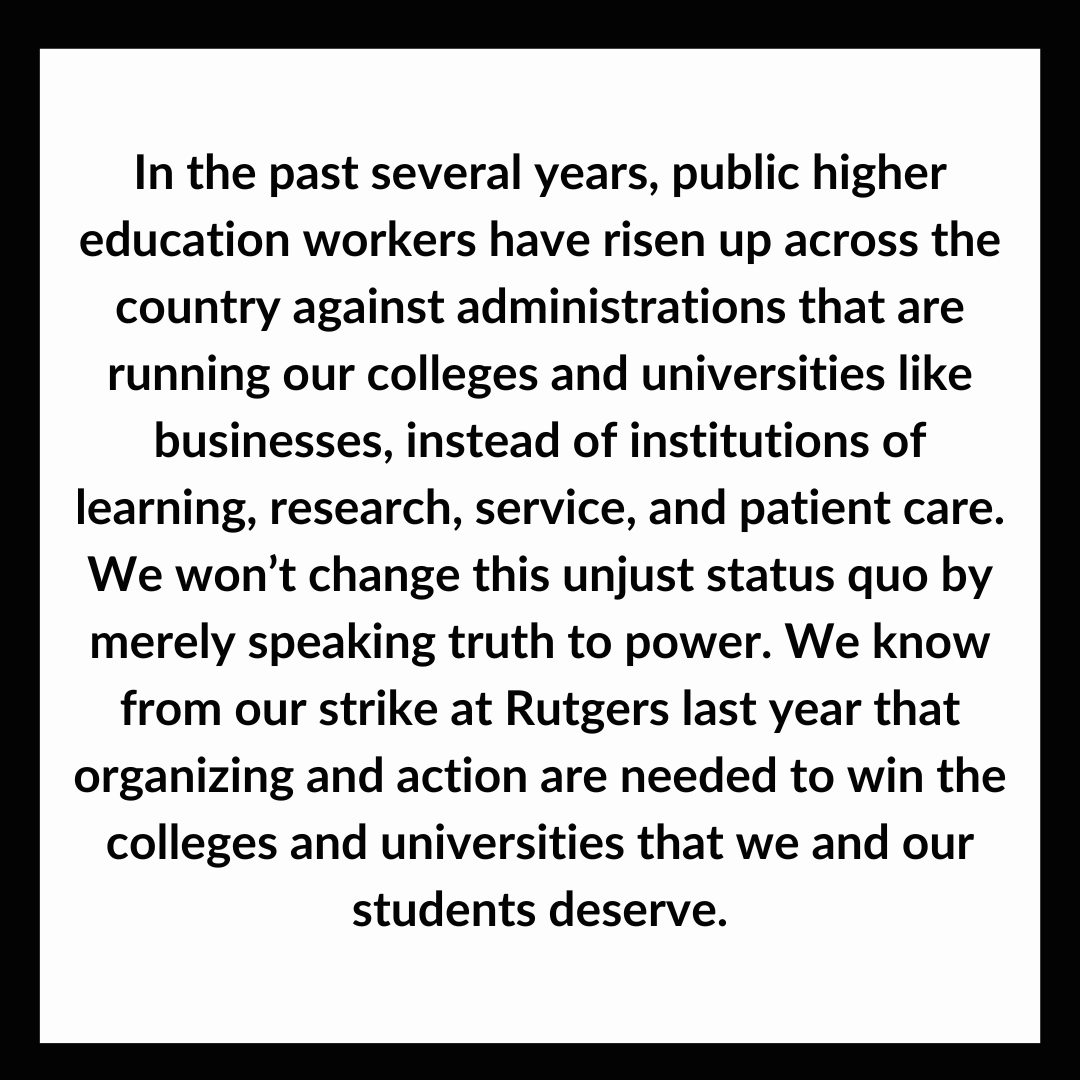 Rutgers Adjunct Faculty Union tweet media
