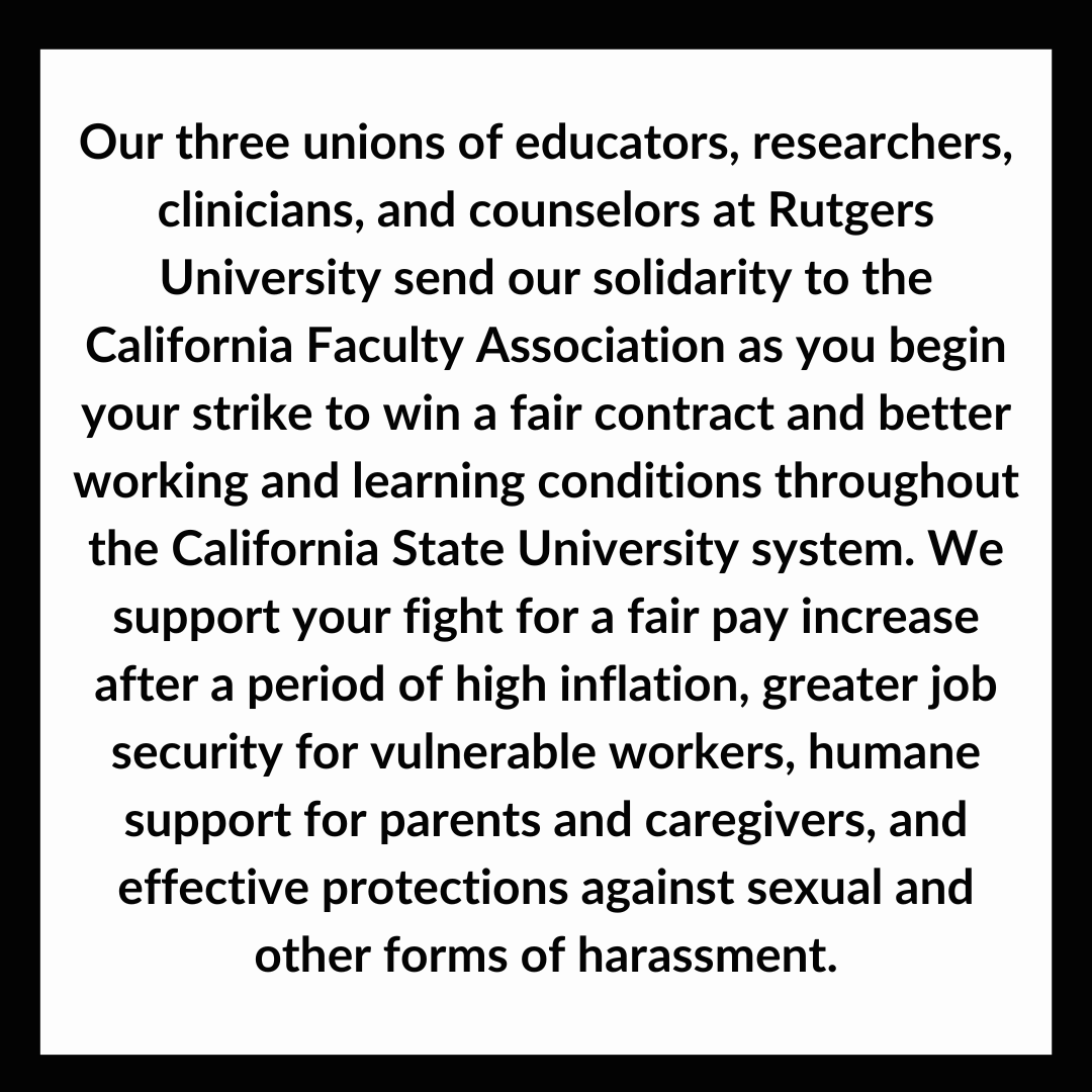 Rutgers Adjunct Faculty Union tweet media