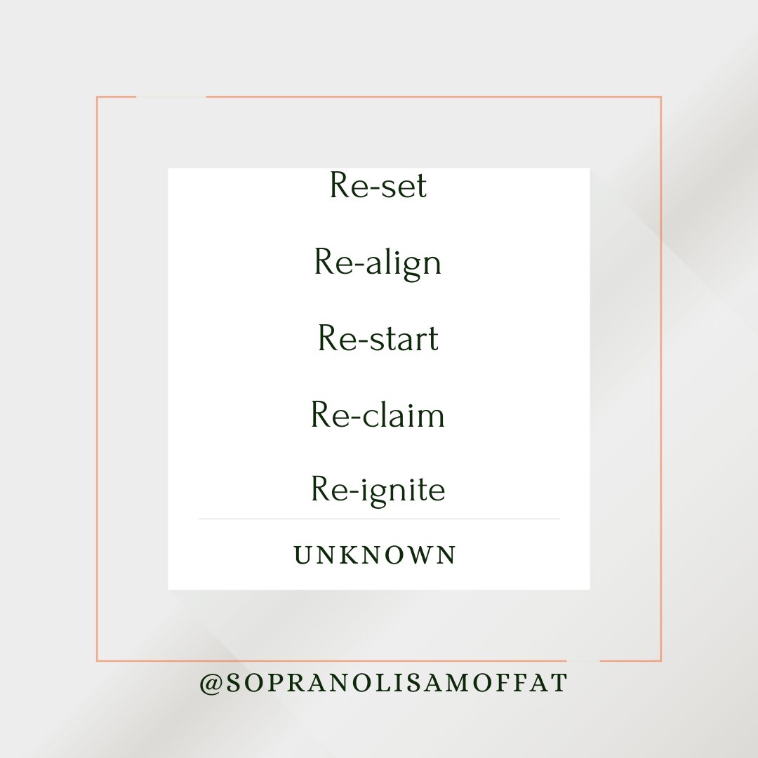 lisamoffat.co.uk/blog/reset

#reset #goalsetting #balance #takingstock #newyearnewgoals #makingplans #singer #singersongwriter #singerlife #soprano #musicianlife #sopranolisamoffat