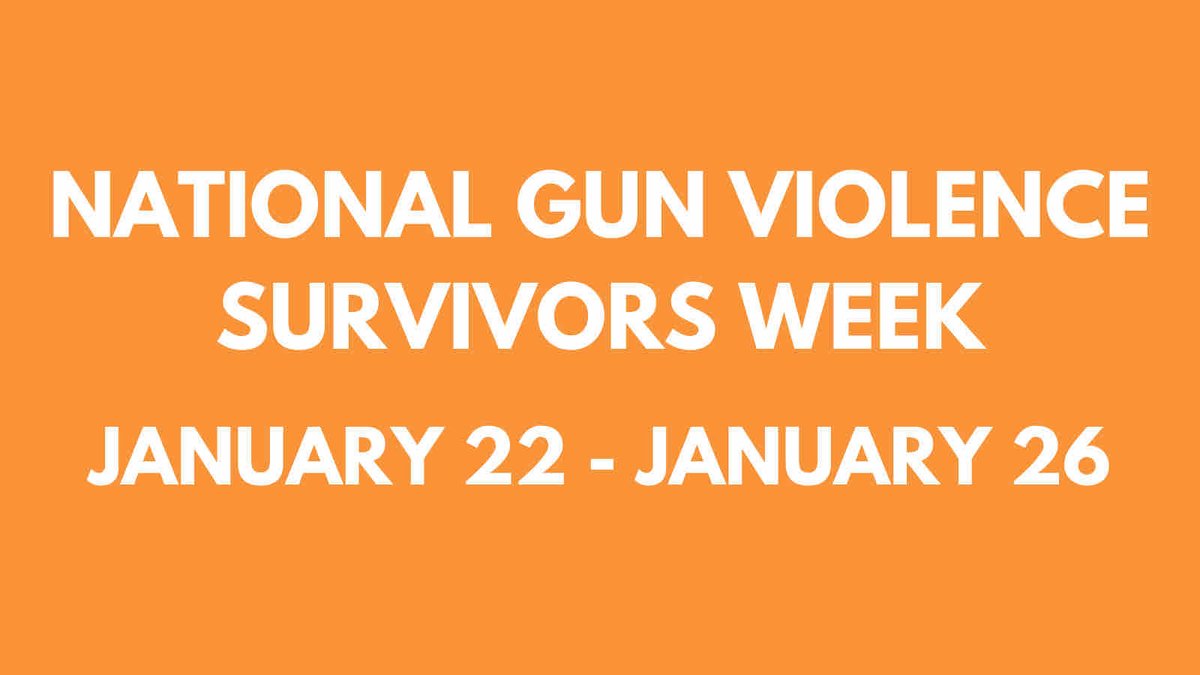This is #GVSurvivorsWeek, a time to remember those who have been impacted by gun violence.
 
Every day, over 100 Americans lose their lives to gun violence, leaving families broken &amp; hurt. I am committed to advancing gun violence prevention to save lives &amp; keep families whole.