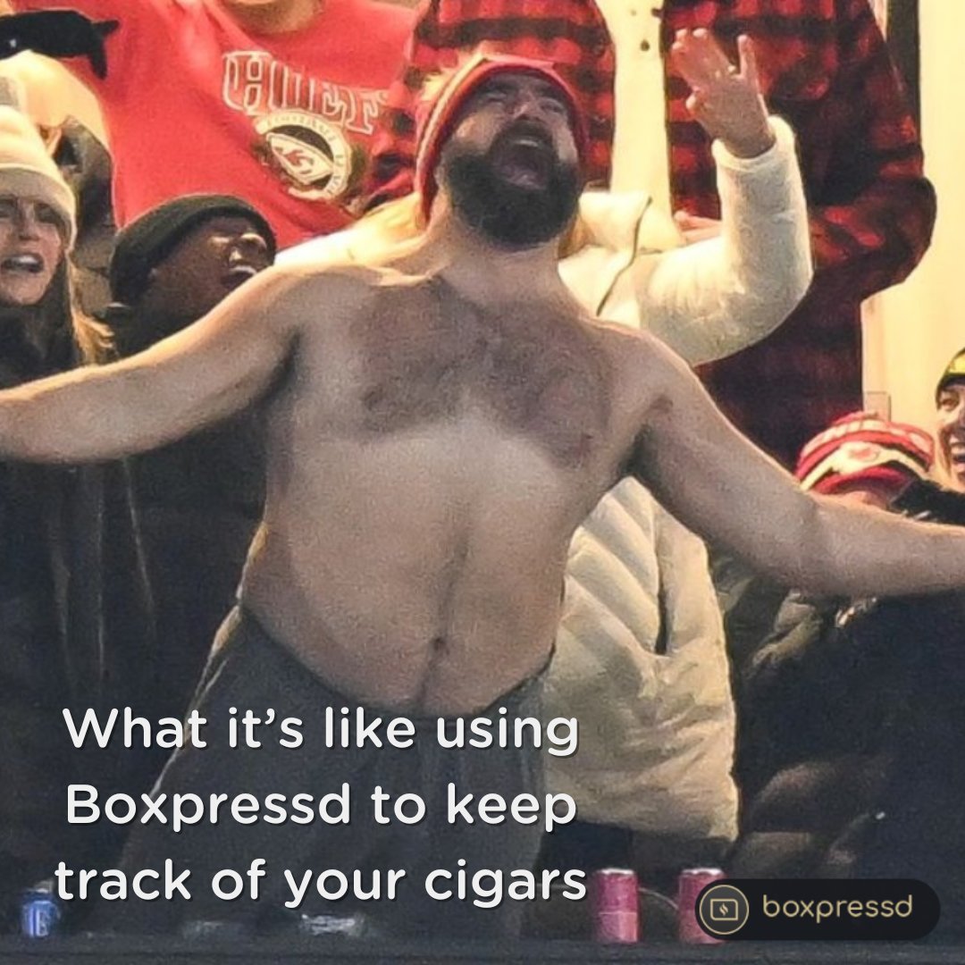 boxpressd's tweet photo. Track your collection with ease and enjoy every puff. Say goodbye to humidor hassles and hello to cigar bliss! ๐๐ Get it now at https://t.co/JRTVAddiqV #Boxpressd #CigarLovers #HumidorHappiness #CigarApp #jasonkelce #kelcebrothers #BestCigarApp https://t.co/UPxgPaEWQV