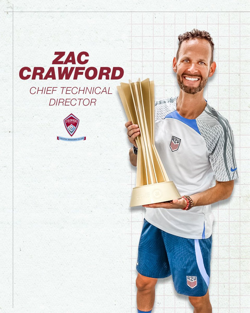 Colorado_Storm's tweet photo. (1/2)

‼️👉 https://t.co/qBEyzYAPL2 👈‼️

We’re excited to introduce Zac Crawford as our new Chief Technical Director!! Joining CRYSC from @ussoccer, Zac brings a wealth of experience at the grassroots &amp; national levels to our club &amp; the state of Colorado! https://t.co/xfDwf6E57A