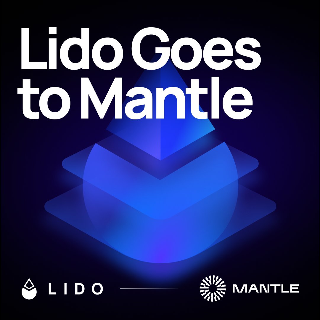 Lido's wstETH is now on <a href="/0xMantle/">Mantle Network</a>. 

blog.lido.fi/wsteth-goes-to…