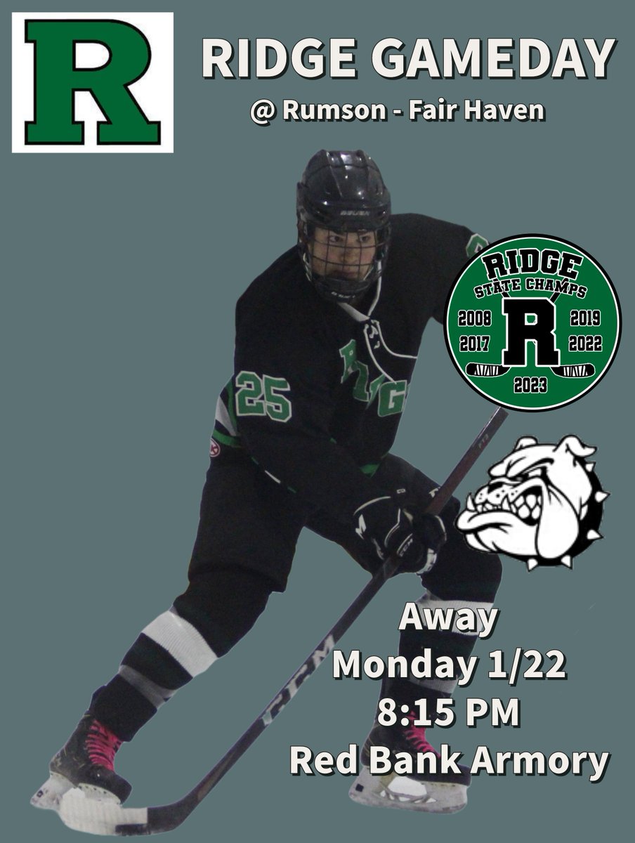 Away Game: Monday 1/22 @ Rumson-Fairhaven at Red Bank 8:15PM. <a href="/Ridgegameday/">RIDGE ATHLETICS</a>