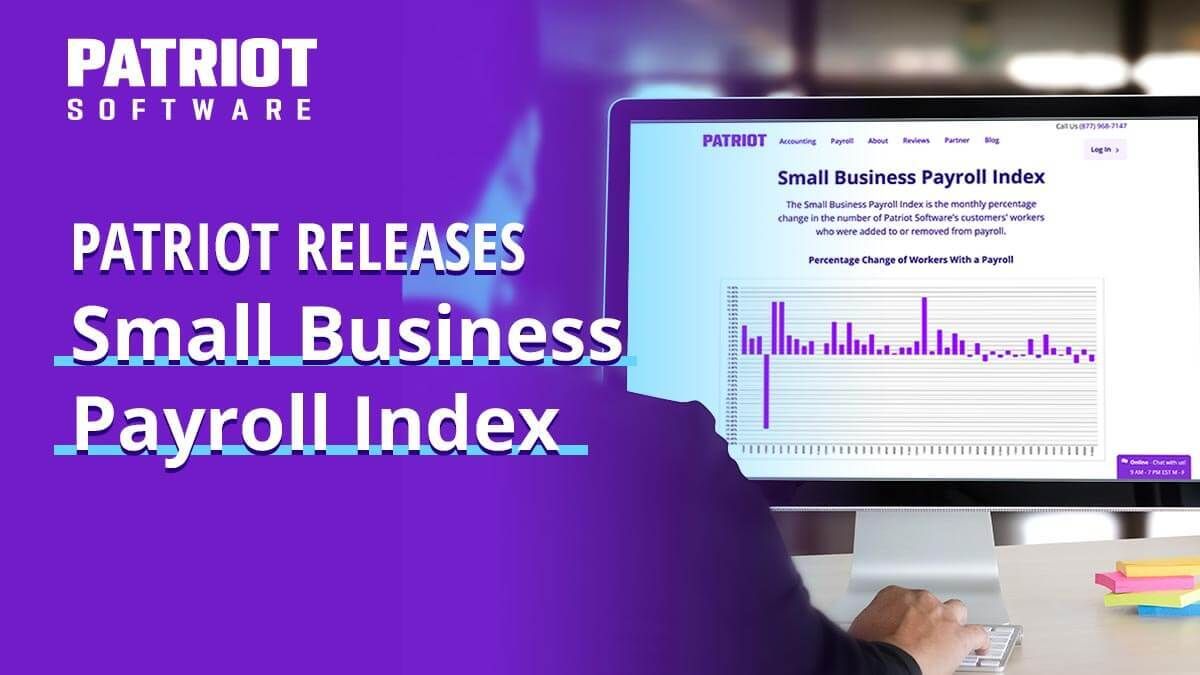 PatriotSoftware's tweet photo. Patriot Software has released its new Small Business Payroll Index, a monthly employment report showing the percentage fluctuation in the number of workers who were added to or removed from Patriot's payroll software. Learn more here >> https://t.co/IM2d5IptxY https://t.co/mZ3LxGBHnj