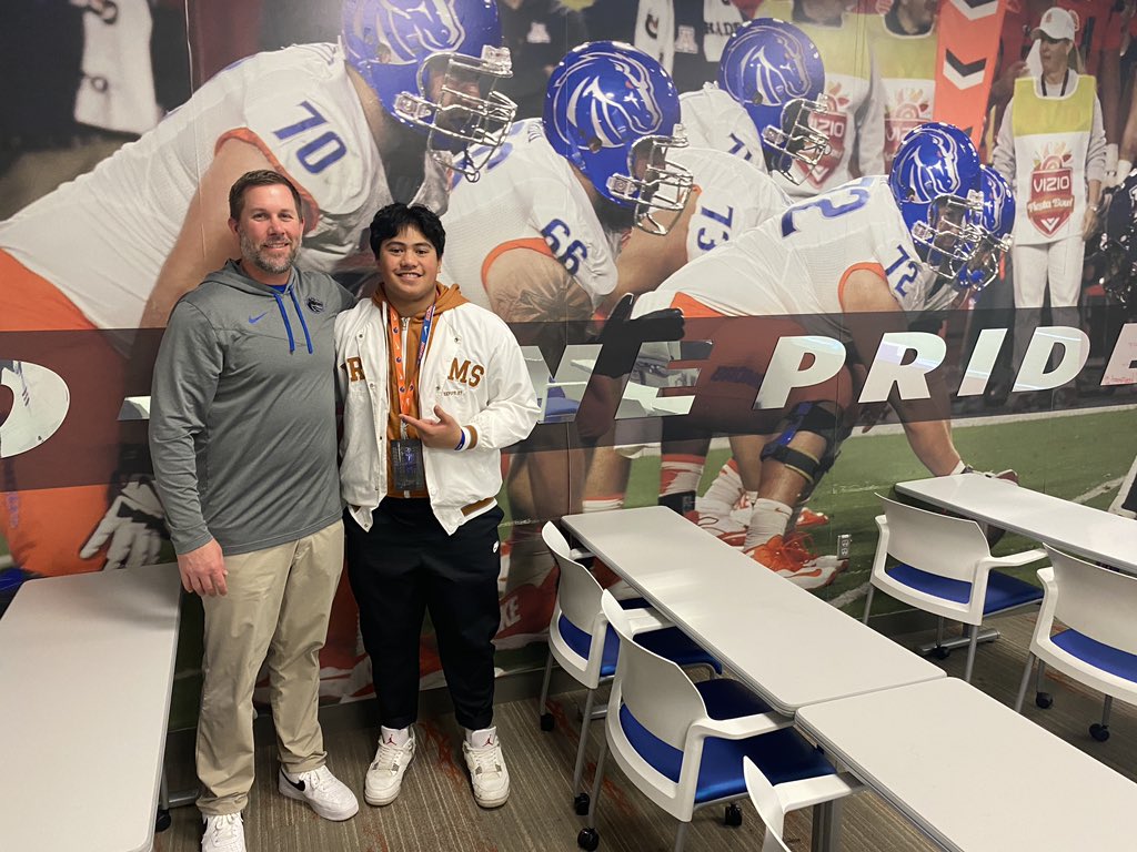 Feki Kia‘i Pouha (@fekipouha_51) on Twitter photo Had a great time at <a href="/BoiseState/">Boise State University</a> this weekend. Was great to meet and talk with <a href="/Coach_SD/">Spencer Danielson</a> and <a href="/Coach_TKeane/">Tim Keane</a>.
<a href="/BroncoSportsFB/">Boise State Football</a> <a href="/D_Co0p/">Deontrae Cooper</a> <a href="/RHSTrojans/">Rigby High School</a> <a href="/OFFA_Academy/">OFFA Academy</a> <a href="/kanuch78/">Powerhouse Training - UT</a> <a href="/bcavi68/">BJ</a> <a href="/BurkeMouser/">Burke Mouser</a> <a href="/CoachAFlowers/">Aaron Flowers</a> <a href="/CoachAGG/">Armando G. Gonzalez⚜️</a> <a href="/justin__burch/">Justin Burch</a> Had a great time at <a href="/BoiseState/">Boise State University</a> this weekend. Was great to meet and talk with <a href="/Coach_SD/">Spencer Danielson</a> and <a href="/Coach_TKeane/">Tim Keane</a>.
<a href="/BroncoSportsFB/">Boise State Football</a> <a href="/D_Co0p/">Deontrae Cooper</a> <a href="/RHSTrojans/">Rigby High School</a> <a href="/OFFA_Academy/">OFFA Academy</a> <a href="/kanuch78/">Powerhouse Training - UT</a> <a href="/bcavi68/">BJ</a> <a href="/BurkeMouser/">Burke Mouser</a> <a href="/CoachAFlowers/">Aaron Flowers</a> <a href="/CoachAGG/">Armando G. Gonzalez⚜️</a> <a href="/justin__burch/">Justin Burch</a>