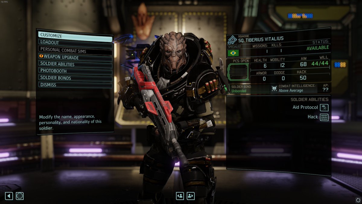 RaikArglack's tweet photo. i love XCOMs customization https://t.co/Z5dFyAdJir