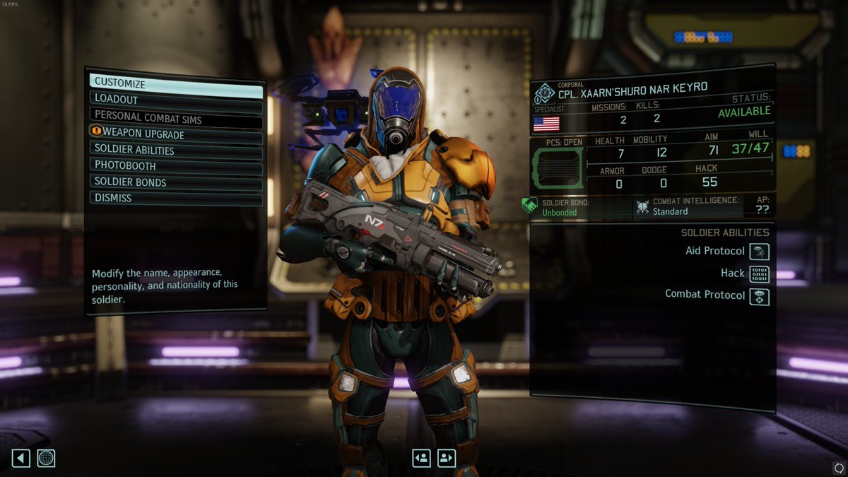 RaikArglack's tweet photo. i love XCOMs customization https://t.co/Z5dFyAdJir