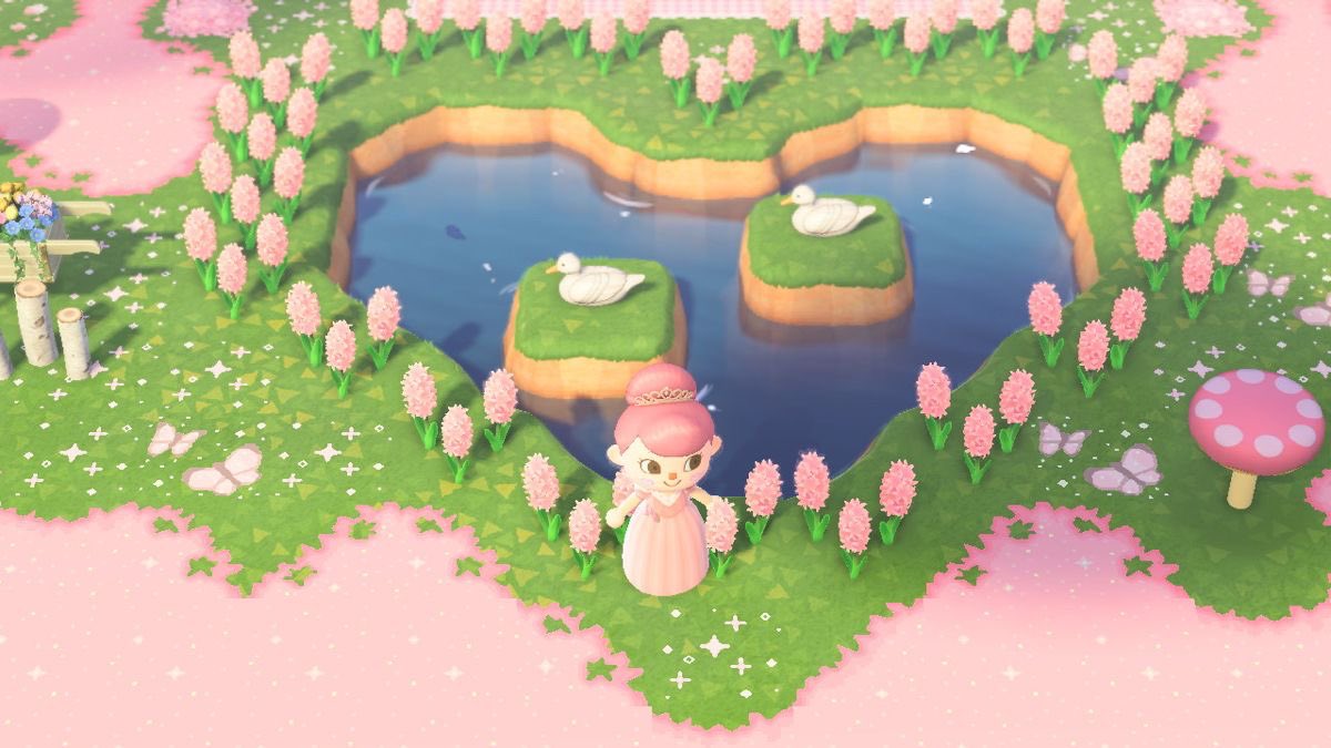 animal crossing heart ponds