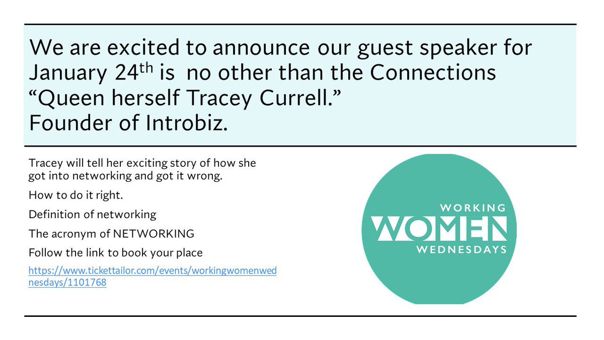 Women’s evening networking event , come and connect and network with us .