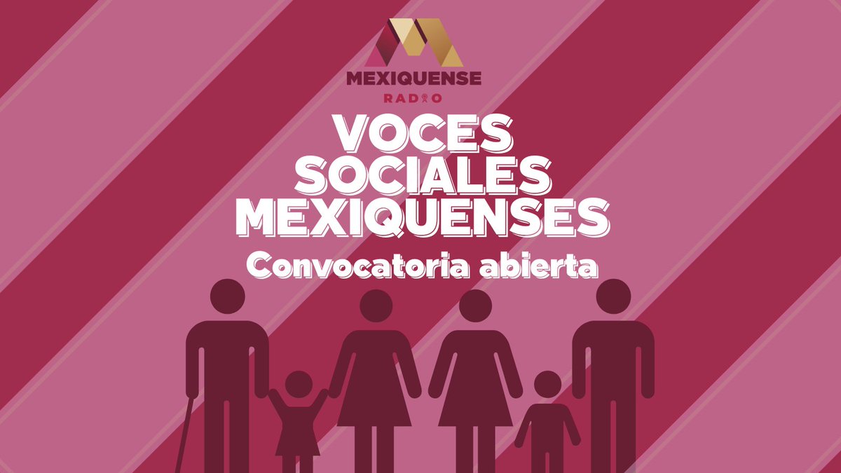 Mexiquense Radio abre la convocatoria de “Voces Sociales Mexiquenses”, espacio donde todas y todos tienen voz, ven a hacer radio con nosotros, conoce las bases en shorturl.at/bBJ27 y participa ahora mismo, si tienes una causa social compártela a través de Mexiquense Radio.