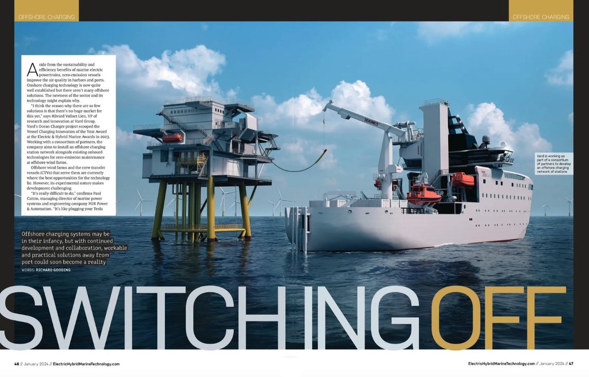 It's not just cars that are going electric, the marine sector is, too. In the latest issue of @EHMmagazine I look at off-shore charging solutions, and how through continued collaboration and development, workable technology will soon be a reality. ehm.mydigitalpublication.com/publication/?m…