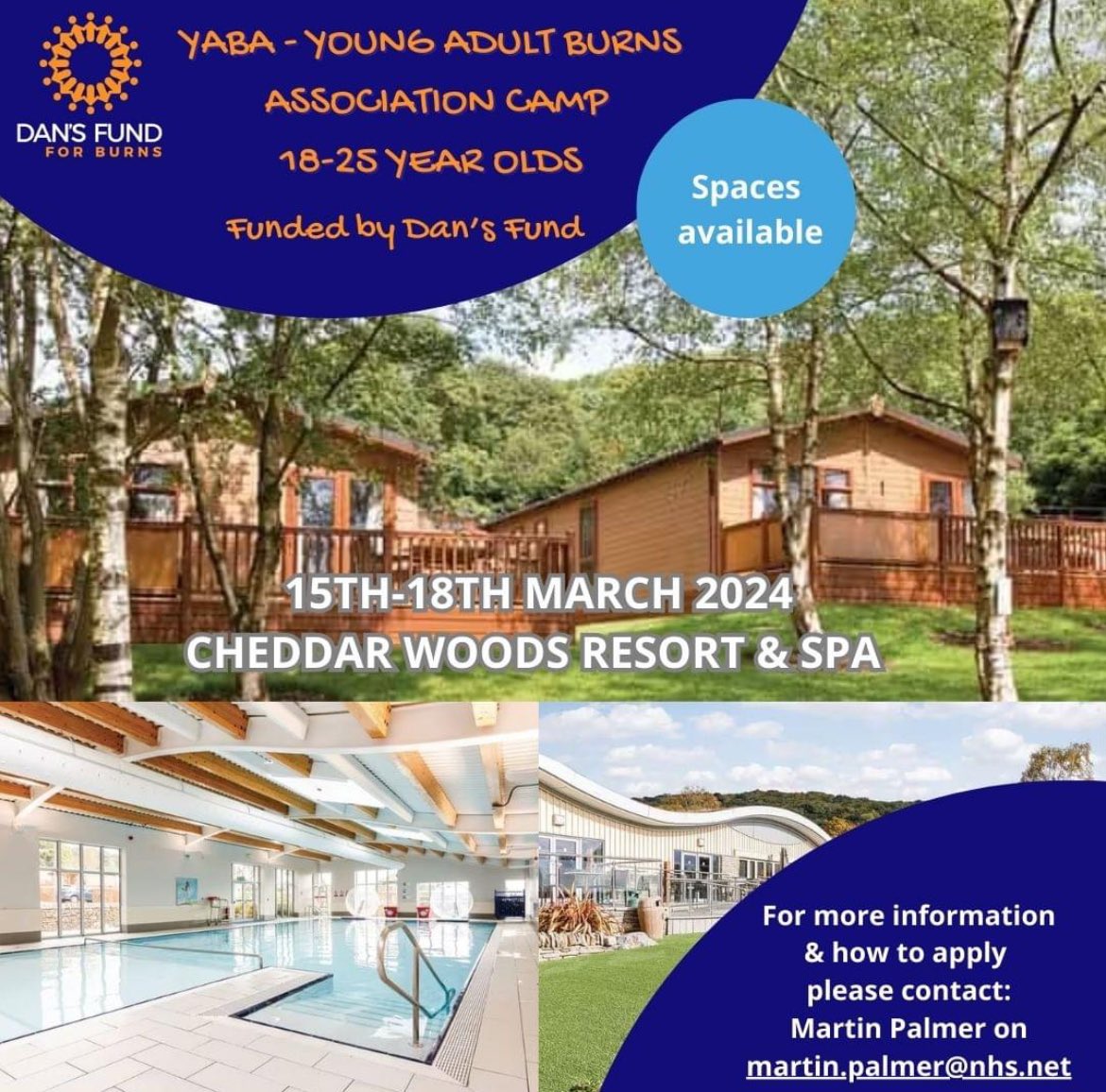 DFFB has been funding the Young Adults Burns Camp since 2011.
This year it will be held on the 15-18 March 2024 and there are one or two spots left. 
Part 1 of 2