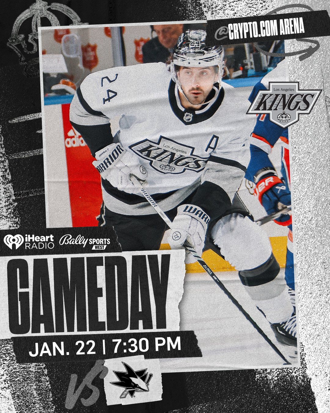 GDT: - 2023-24 season game 44 LA Kings vs San Jose Sharks @7:30pm 1/22