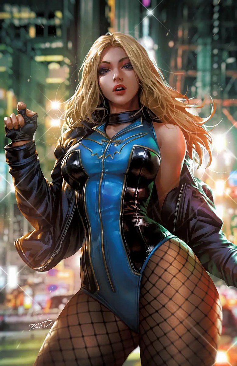 Black Canary in the Birds of Prey #8 variant cover by Derrick Chew