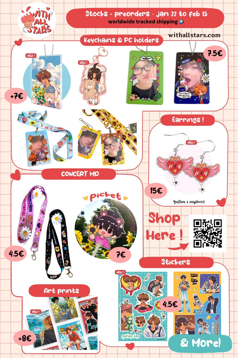IT'S LIVE 💕🌻 !! 

📍preorders close on feb. 15
📍group orders : OK 
📍haechan merch ~ ! 🐻 
☀️ worldwide ~ 

l!nk down below~ rts are appreciated thank you!