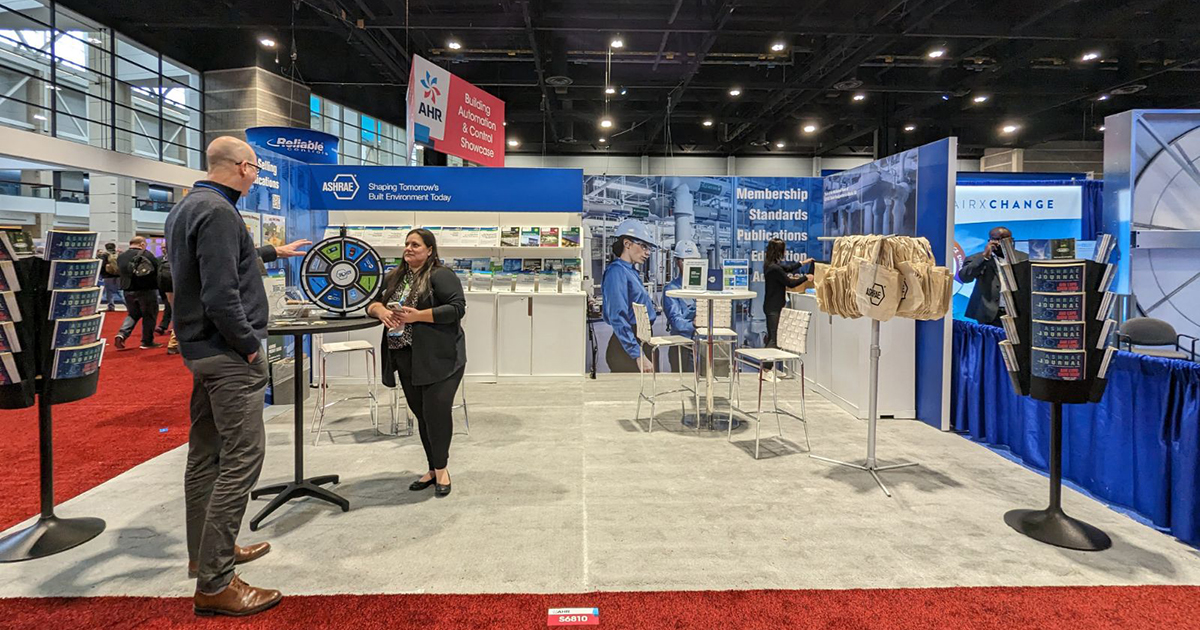 ashraenews's tweet photo. The AHR Expo opened its doors today at 10 a.m. CST! ASHRAE has two booths in the South Hall: the ASHRAE Bookstore at S5939 and the ASHRAE Booth at S6810. We can’t wait to see you there! 🤩

#MyASHRAE https://t.co/RRZ9aEjEMz