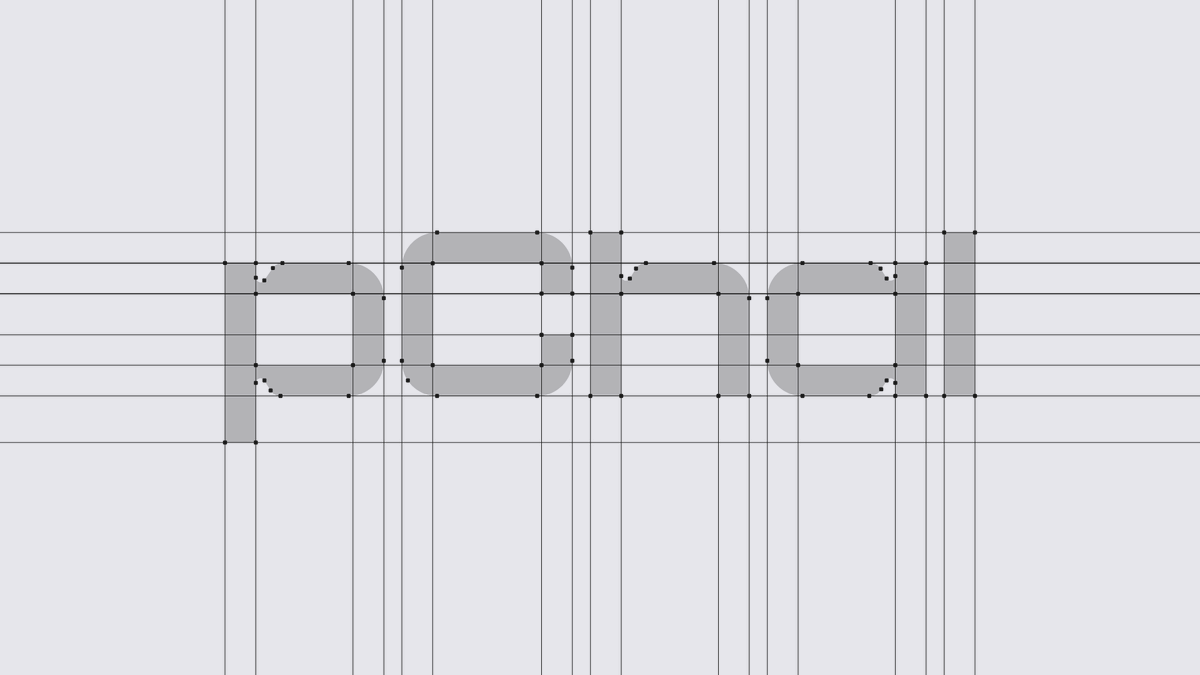 NightkinStudio's tweet photo. Logo grids and breakdown. The type is also custom! https://t.co/Jq8wZMvgUY