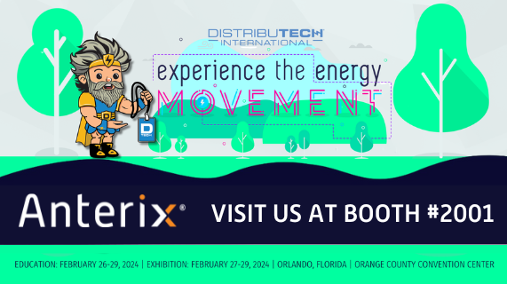 Anterix_Inc's tweet image. We&apos;re heading to @DISTRIBUTECH next month! Connect with us, utility partners &amp;amp; #AnterixActiveEcosystem members to discuss utility-first solutions for critical energy challenges leveraging #900MHz private networks.  
Register &amp;amp; join us at #DISTRIBUTECH24: distributech.com.