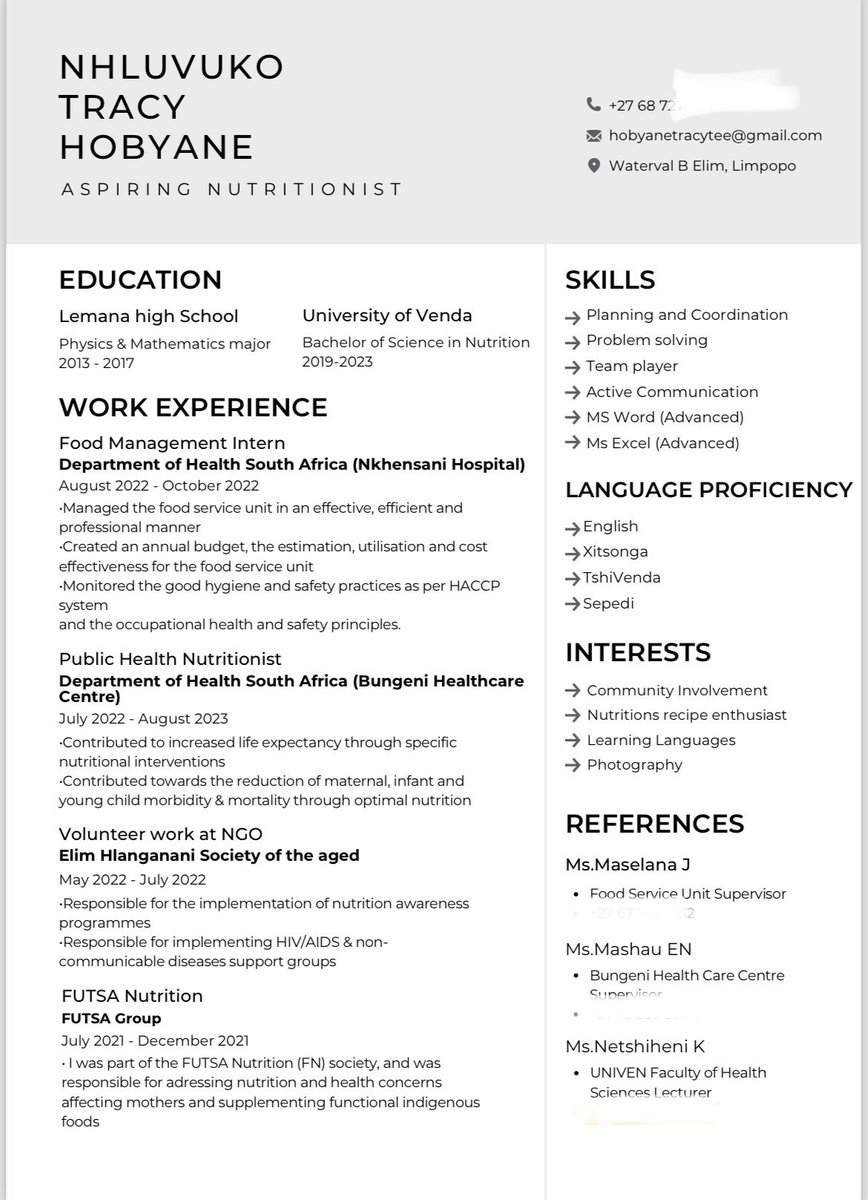 Hi Y’all 

Can I please have a repost 🙏🏿 my baby sister is looking for a job. She is willing to relocate. Any job in or out of her field as-well as reception work is welcome. 

Anyone hiring you can contact her via email or inbox me for her contact details. 

Nakhensa