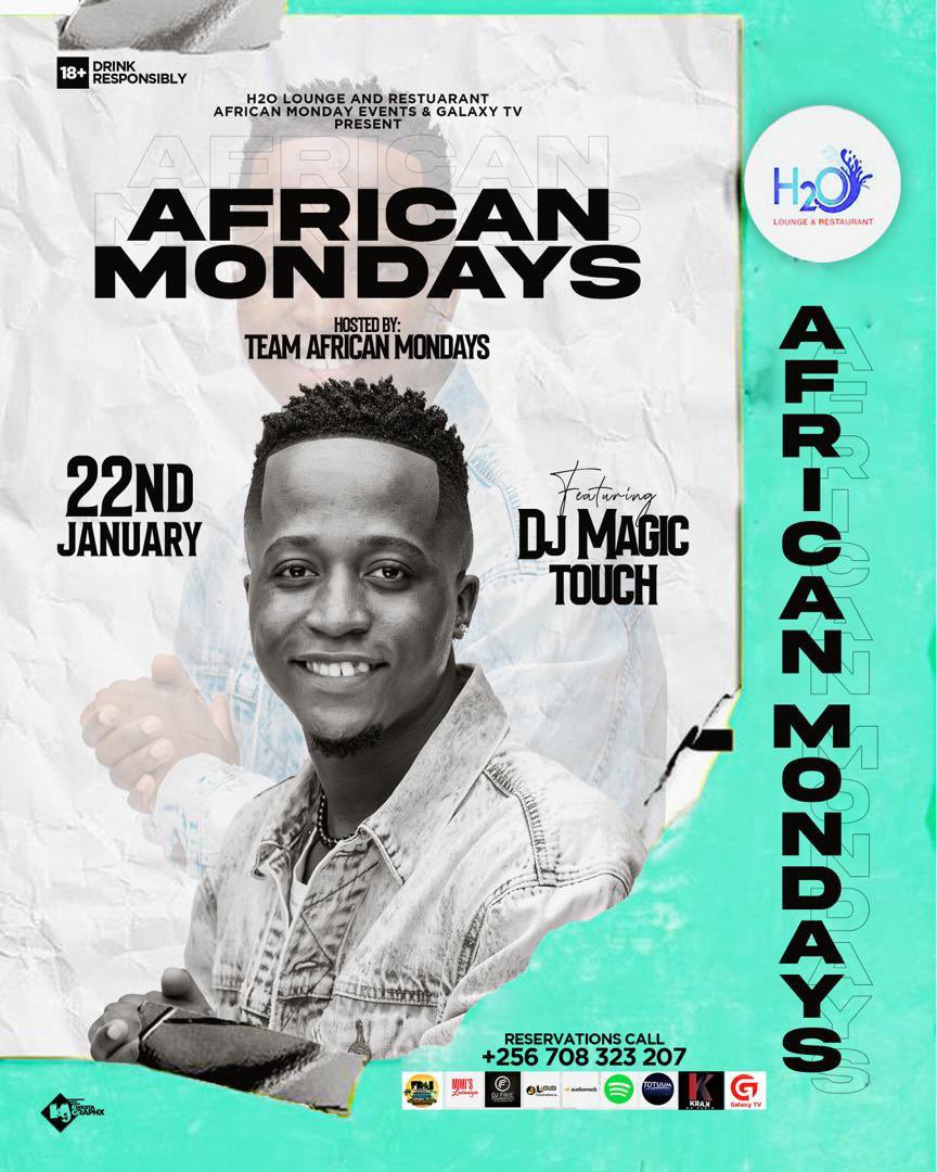 Strong vibrations magical vybes, let’s link up from @H2oLounge_ -Kololo tonight slated for the #AfricanMondays @Africanmondays || #MagicTouch