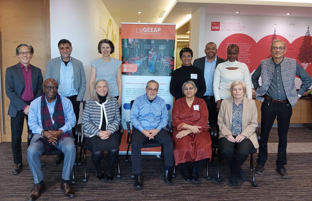 Global Education Evidence Advisory Panel (GEEAP) (@geeap_) on Twitter photo An insightful first day at the GEEAP in-person meeting! Bringing together our panel members to discuss the impact of GEEAP as well as the future of upcoming GEEAP reports
<a href="/USAID/">USAID</a> <a href="/WorldBank/">World Bank</a> <a href="/FCDOGovUK/">Foreign, Commonwealth & Development Office</a> <a href="/UNICEF/">UNICEF</a>
#GEEAP #Future #Education #Research An insightful first day at the GEEAP in-person meeting! Bringing together our panel members to discuss the impact of GEEAP as well as the future of upcoming GEEAP reports
<a href="/USAID/">USAID</a> <a href="/WorldBank/">World Bank</a> <a href="/FCDOGovUK/">Foreign, Commonwealth & Development Office</a> <a href="/UNICEF/">UNICEF</a>
#GEEAP #Future #Education #Research