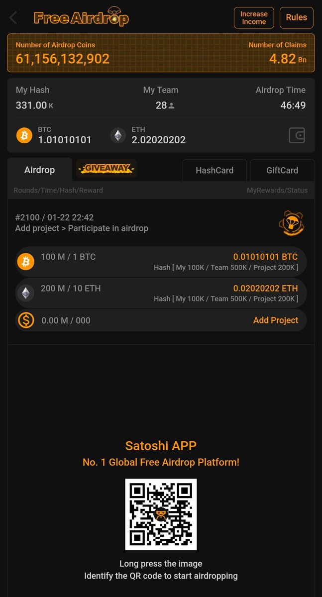 Have you participate OpenEX airdrop on Satoshi APP? Yes No Don't miss #OEX Join now - btcs.fan/invite/23on1 Ending soon limited time Don't miss this opportunity.. Participate Giveaway everyday. #Giveaway #ad #leakvideo #crypto #Satoshi #mining