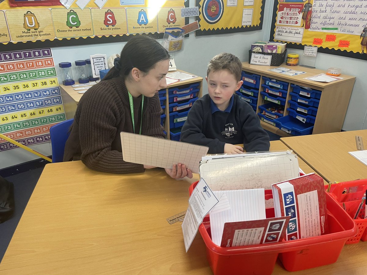 Introducing division ➗ today. Using lots of concrete resources to help us. Our hard work on <a href="/TTRockStars/">Times Tables Rock Stars</a> is paying off! @DaleJukes <a href="/EH1_2/">Emily</a> <a href="/KRidnell/">Katie Ridnell</a> <a href="/SarahChouikhi/">Sarah Chouikhi</a> #TeamWarwick 💙 #Mastery #Master #Divide #Equal #Calculations #Inverse