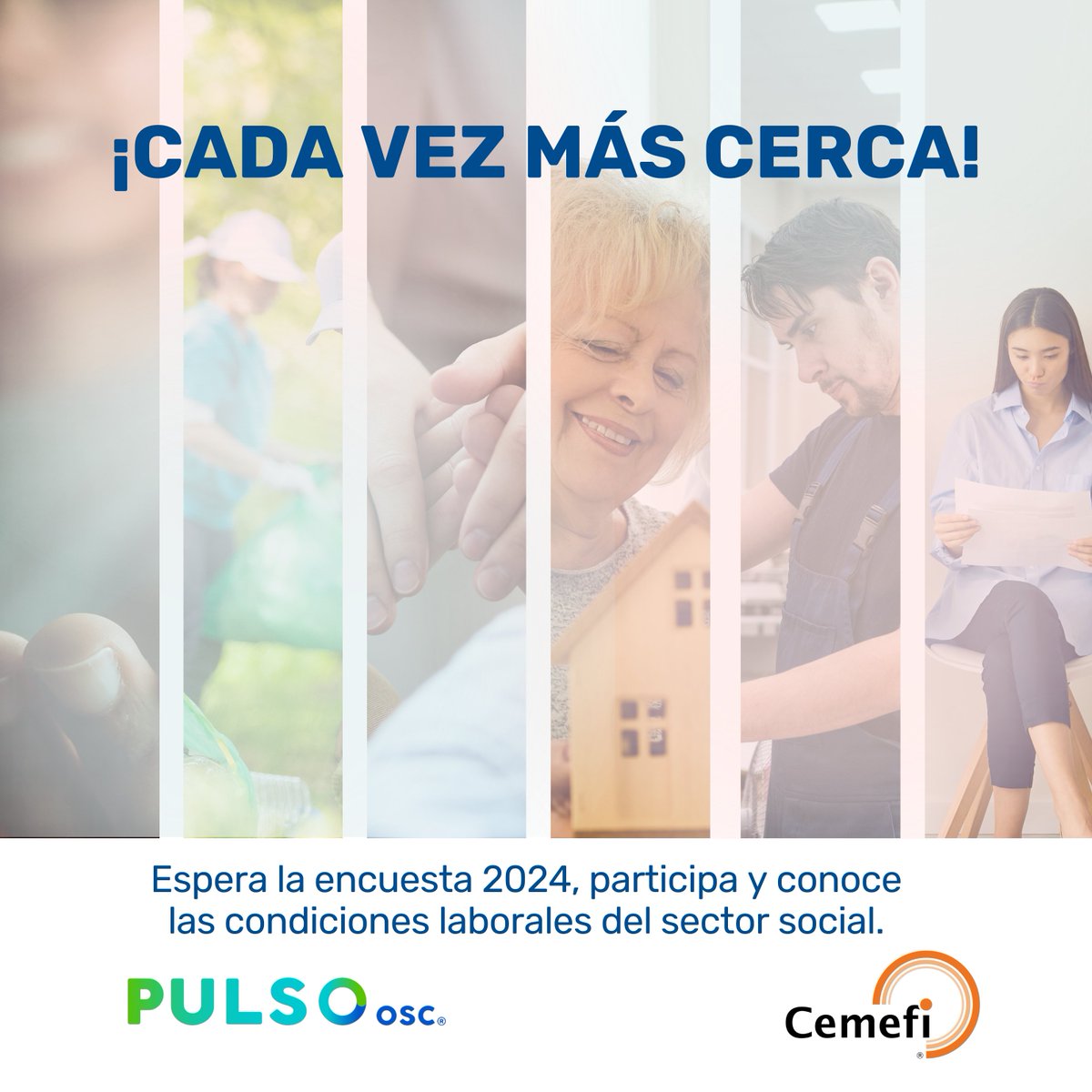 ycomx's tweet photo. Muy pronto #PULSOosc compartirá detalles de la Encuesta de Condiciones Laborales que llevarán a cabo en colaboración con el @Cemefi. Se busca conocer el contexto y retos en el ámbito laboral de las organizaciones civiles en México. ¡Participa!

#SociedadCivilOrganizada #OSCMéxico https://t.co/463VckZt5k