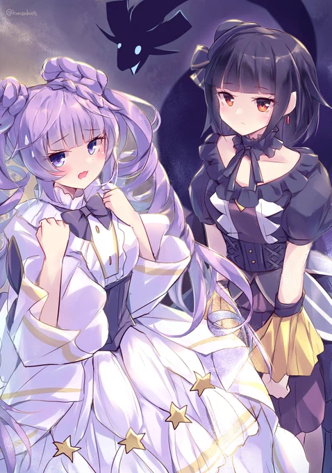 天魔の聲選姫 & 閉ザサレシ天ノ月 / 遊戯王OCGフリフリドレスっ娘好きすぎて並べたくなった 
