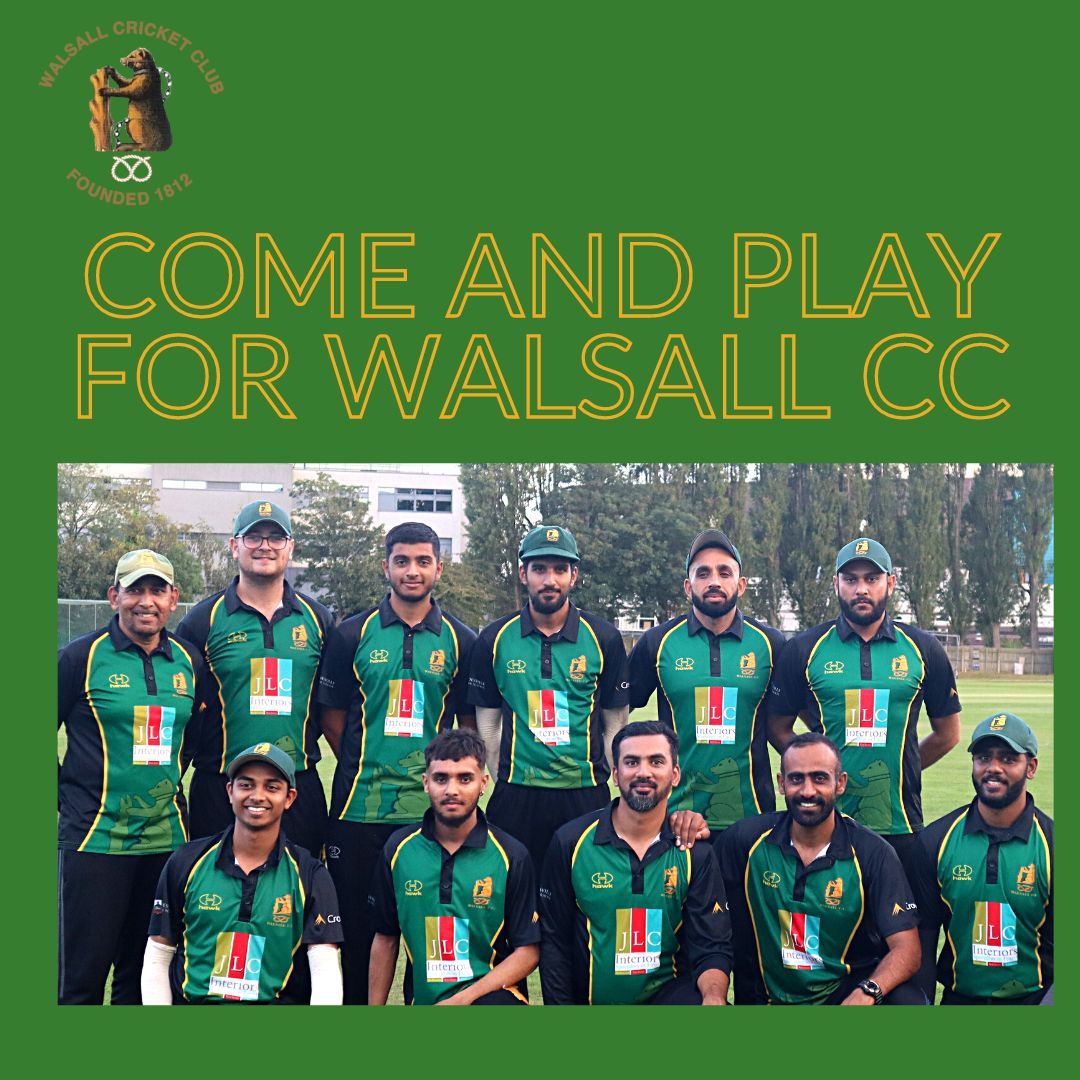 Walsall Cricket Club (@walsallcc) on Twitter photo Looking for a new club?🏏
Never played before and would like to start?
At Walsall CC we are always welcoming new players!
We have 4 mens & 1 womens team, our juniors has 10 teams for boys & girls. If you'd like to get involved, message us or email walsallcc_cricket@outlook.com 🏏 Looking for a new club?🏏
Never played before and would like to start?
At Walsall CC we are always welcoming new players!
We have 4 mens & 1 womens team, our juniors has 10 teams for boys & girls. If you'd like to get involved, message us or email walsallcc_cricket@outlook.com 🏏
