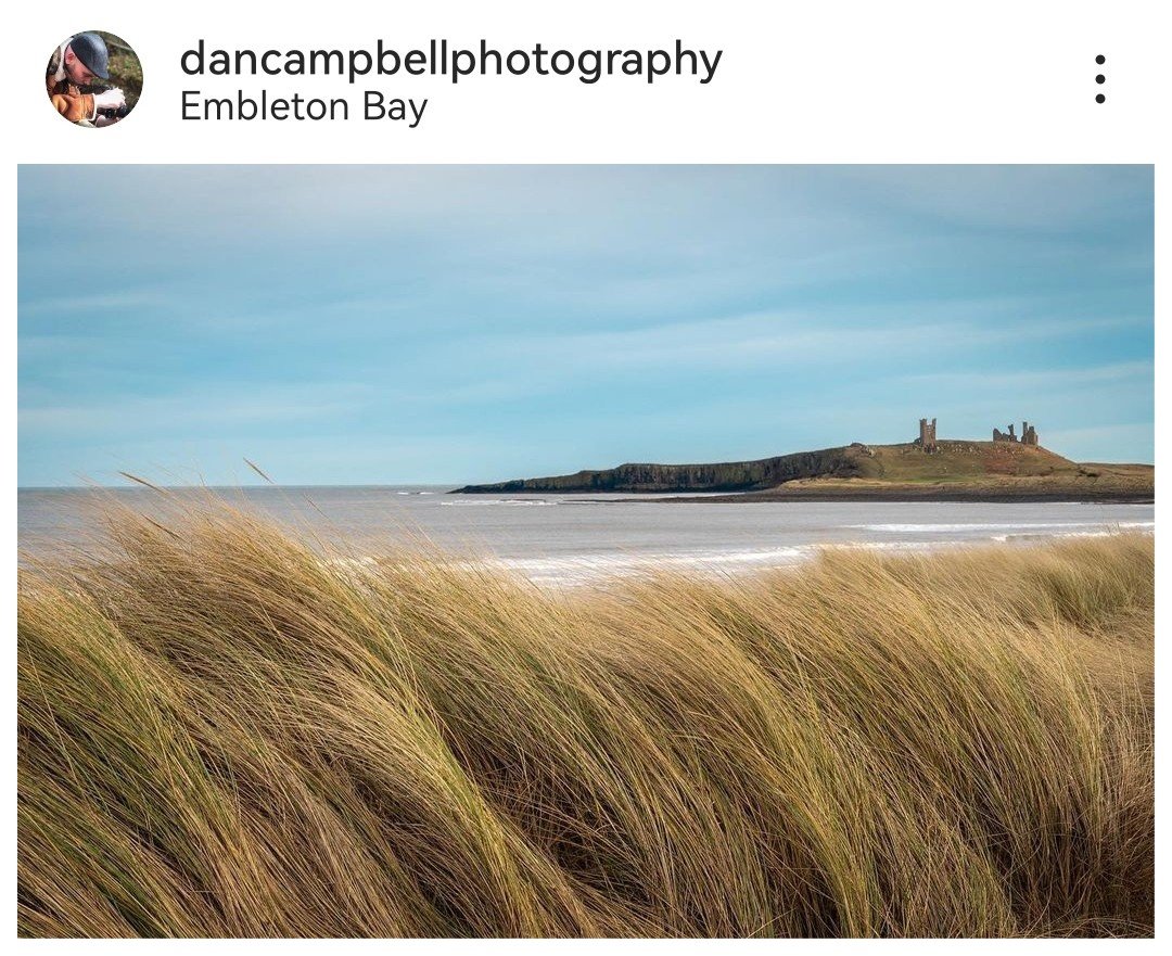 NorthEastTweets's tweet photo. "Beautiful views of Dunstanburgh Castle down by Embleton Bay!" -Dan. https://t.co/ht4bvax3ac