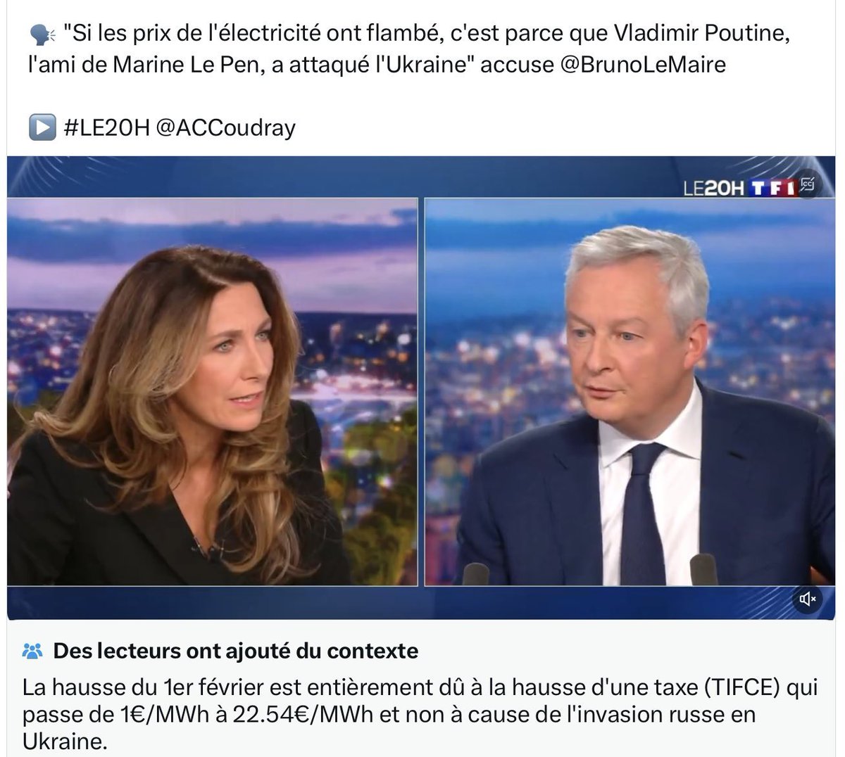 ibalkany's tweet photo. Plus de 10 ans d'études pour dire des inepties et des mensonges aussi énormes...😡😡
Nous produisons l'#électricité la moins chère, mais plus de 40% d'augmentation en 3 ans...
J'ai honte d'un pays dans lequel des ministres prennent les Français pour des ânes !😱😱
#BrunoLemaire https://t.co/u0tZ1fXY0W
