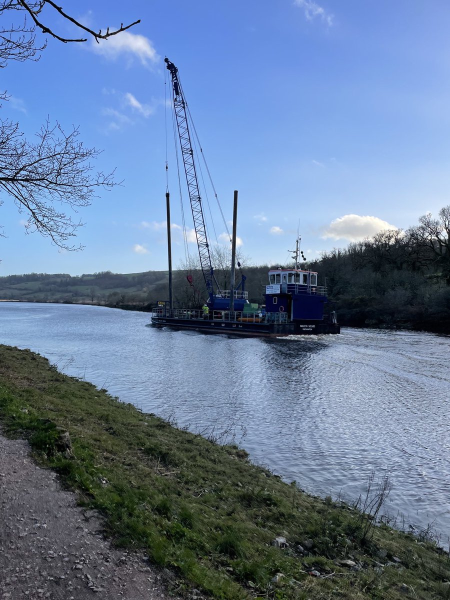On the Dart this evening #Totnes