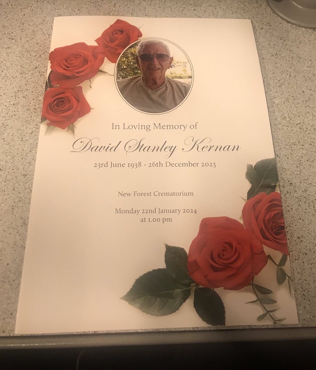 A lovely send off today for a wonderful man. ❤️