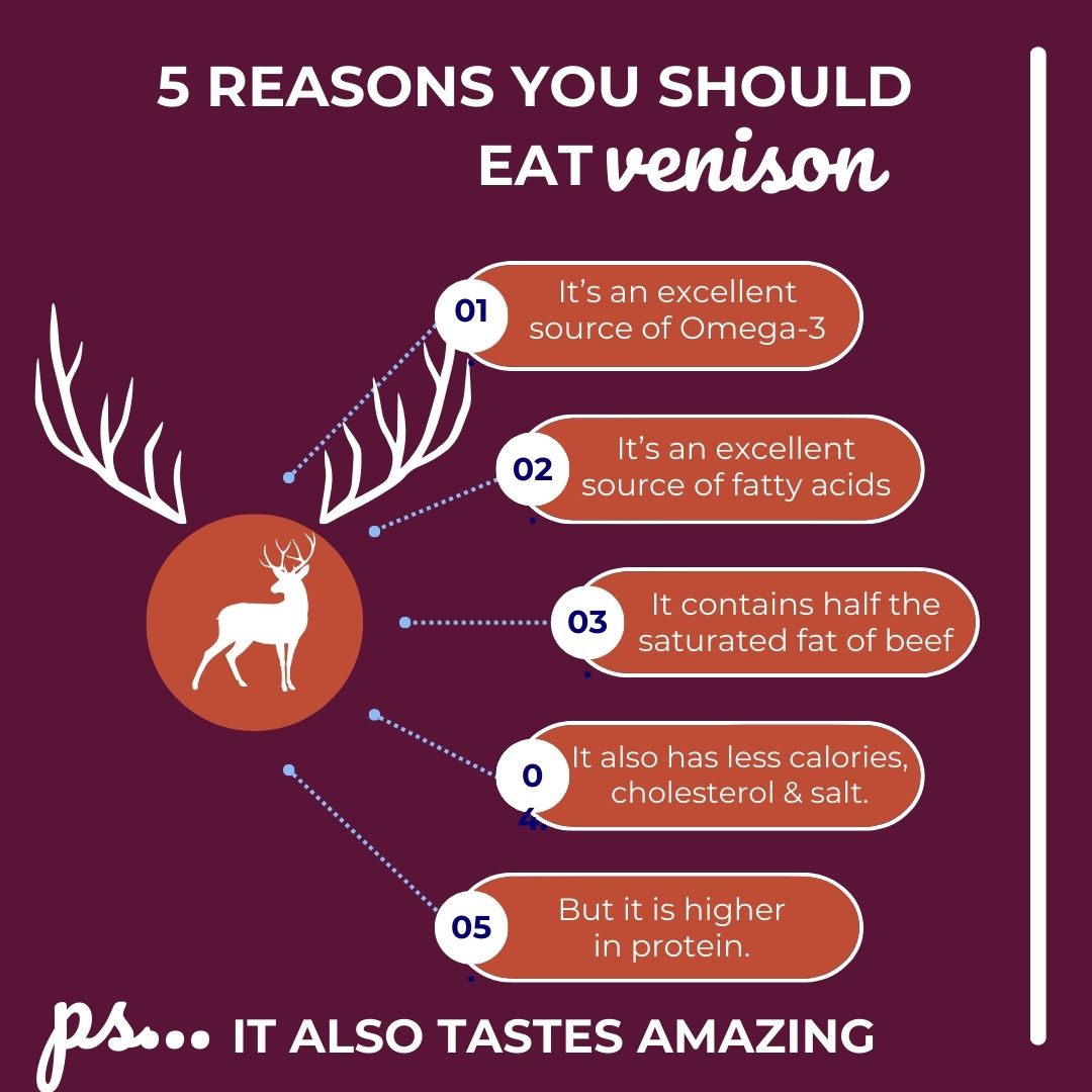 We know that so many people want to eat healthier in January, so if you need any more reasons to eat venison, we've got five for you! As well as more than 50 gorgeous recipes for you to try. Find out more: orlo.uk/Ddq26