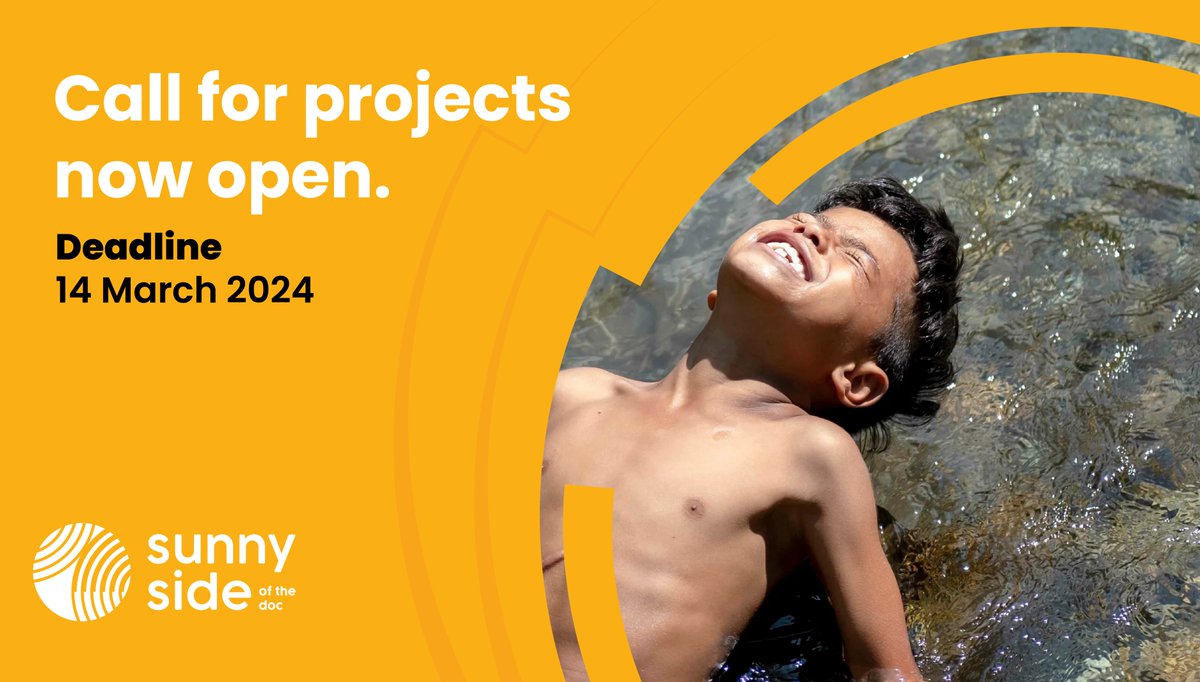 Are you seeking support for your next documentary? The 35th anniversary edition of Sunny Side of the Doc is now welcoming new projects in development or production! #MappingTheFuture 📅 Submit your project by 14 March 2024 ➤ sunnysideofthedoc.com/call-for-proje…