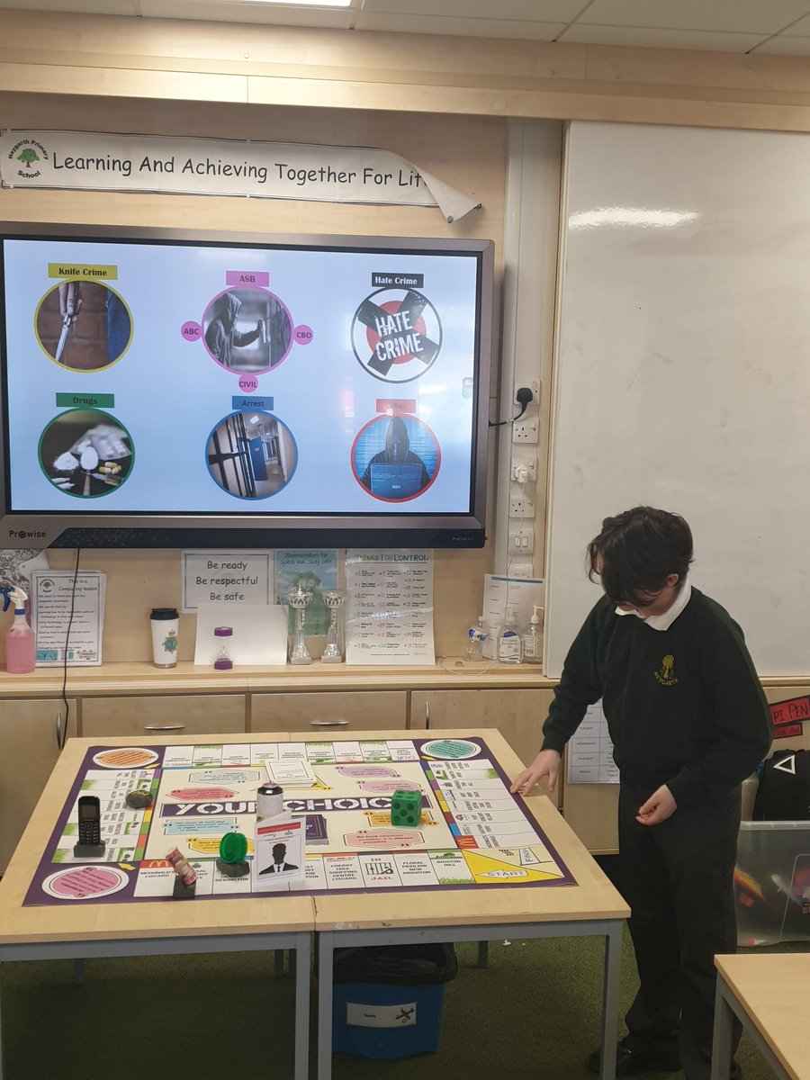 MerPolWirral's tweet photo. Day 1 of the weeklong #MiniPathfinders project at Heygarth Primary School
We have discussed choices/consequences re knife crime, hate crime, anti-social behaviour & drugs.
Promoting alternative activities such as sport through @ActiveWirral
#Prevention #NeighbourhoodPolicingWeek https://t.co/7Gq9ZPuKD7