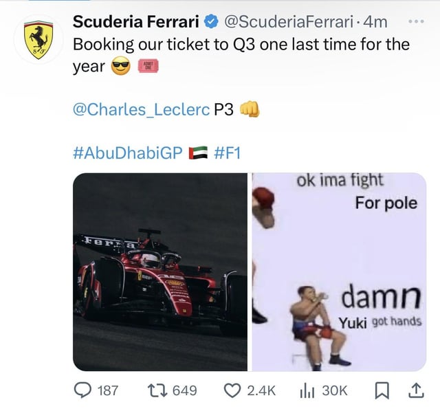 ufo_break's tweet photo. @ScuderiaFerrari @Charles_Leclerc @Carlossainz55 I want to let you remember about this meme that lasted only 1 hour sadly: https://t.co/QrE8kQEXsm