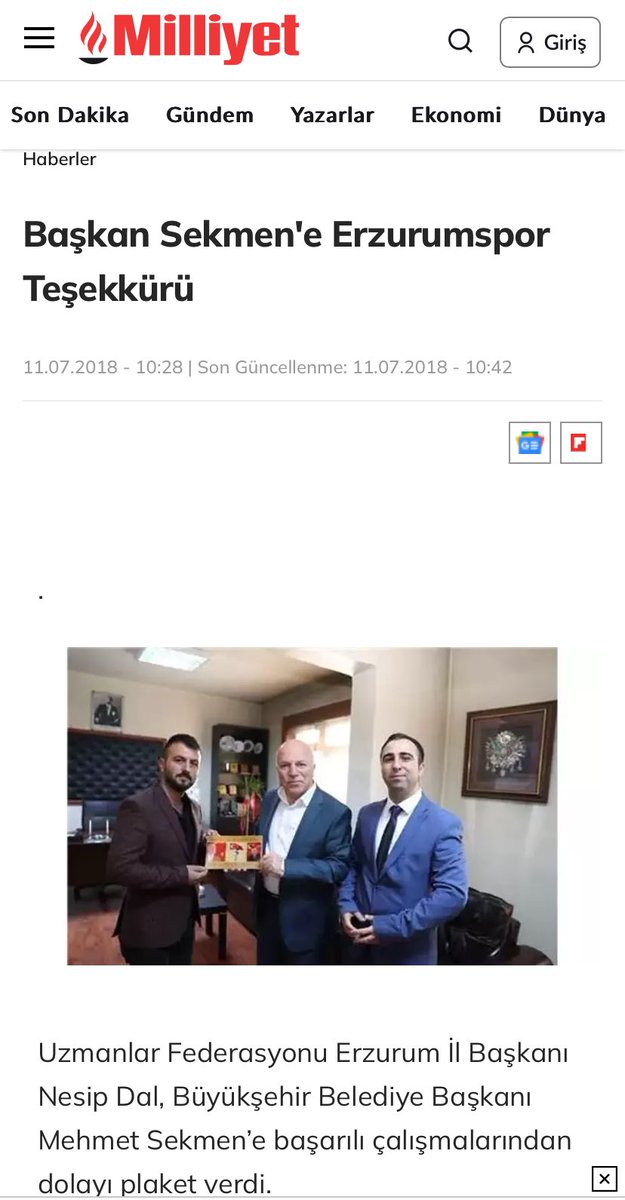 Erzurumspor için yaptıklarına müteşekkiriz sayın başkan <a href="/mehmetsekmen/">Mehmet SEKMEN</a>