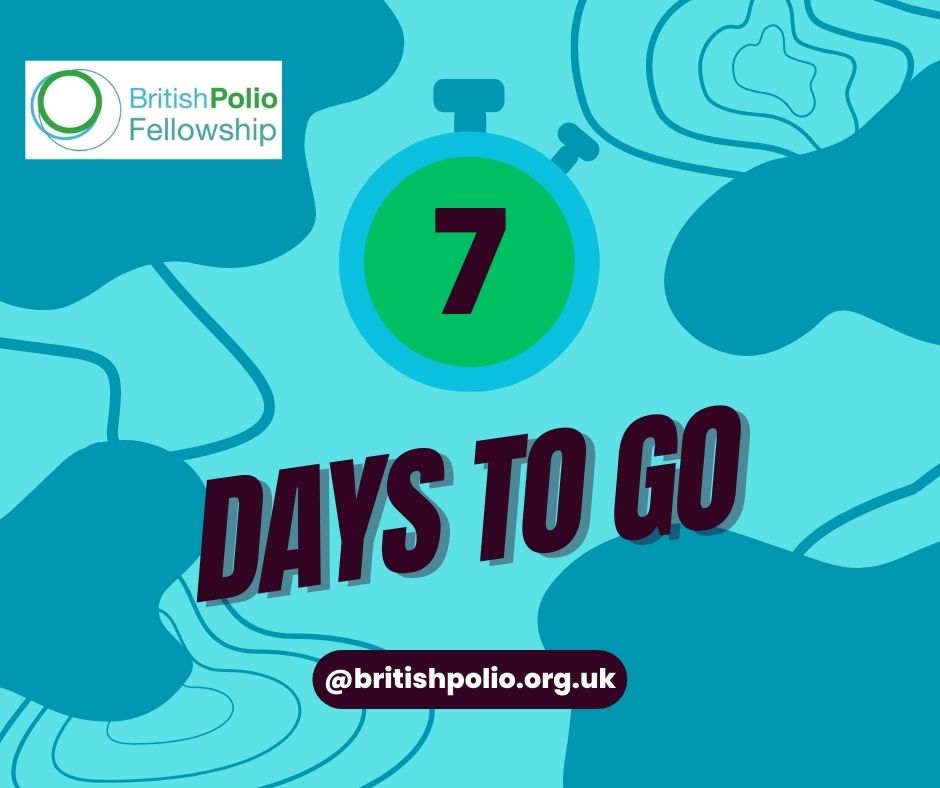 The countdown is on. @BritishPolio Fellowship is looking forward to Monday 29 January. Watch this space. #polio