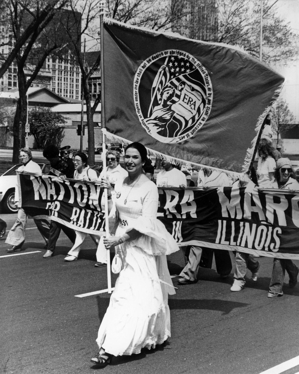 New on our blog from Prof. Wenxian Zhang, "Be the Change: A Brief History of Social Activism at Rollins" buff.ly/4b6sPn1
Photo: #RollinsAlumni Muriel Fox leads a Chicago march for the Equal Rights Amendment in 1980, courtesy of Muriel Fox
#RollinsHistory #RollinsCollege