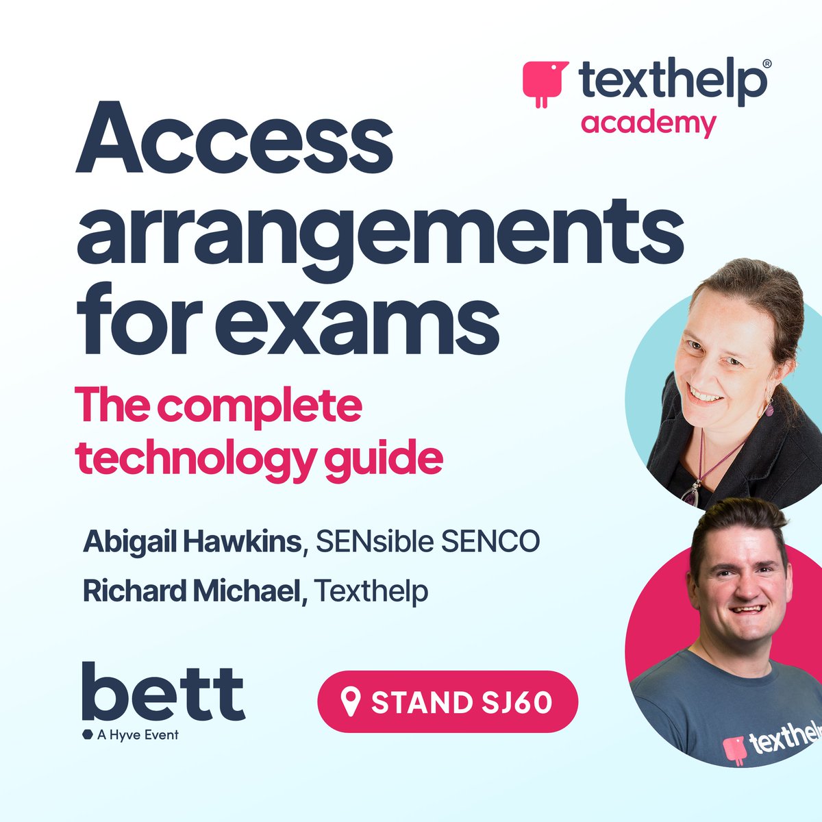 On the eve of #bettshow 2024, and I am one excited Texthelper for sure! Personal highlight on #Texthelp Stand SJ60 for me: Presenting all things Access arrangements for exams with the wonderful @SensibleSENCO 4pm Wednesday!